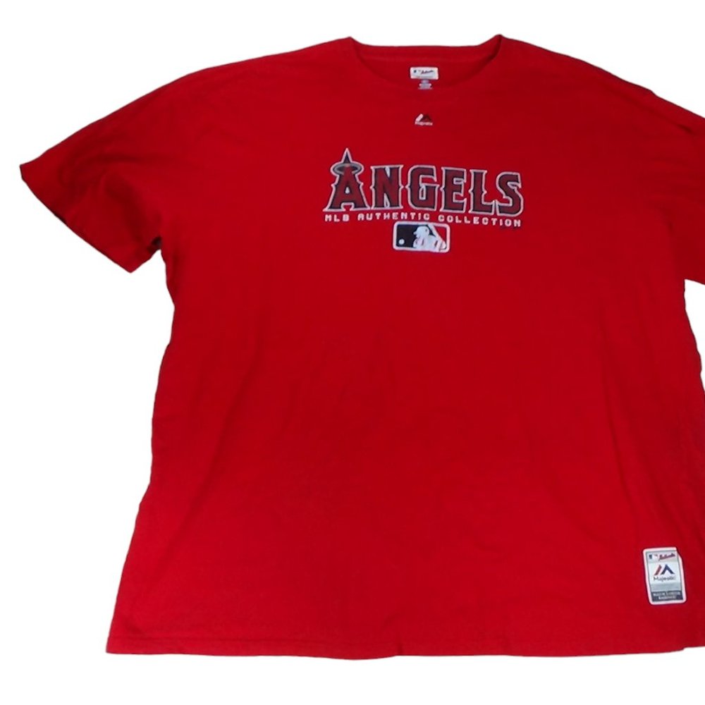 Los Angeles Angels T-Shirt Men's Size 5XL Majestic Short Sleeve